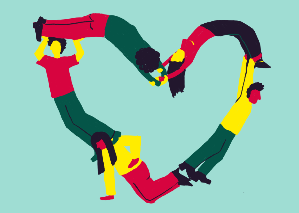 Illustration: We (Heart) Solidarity by Izabela Markova