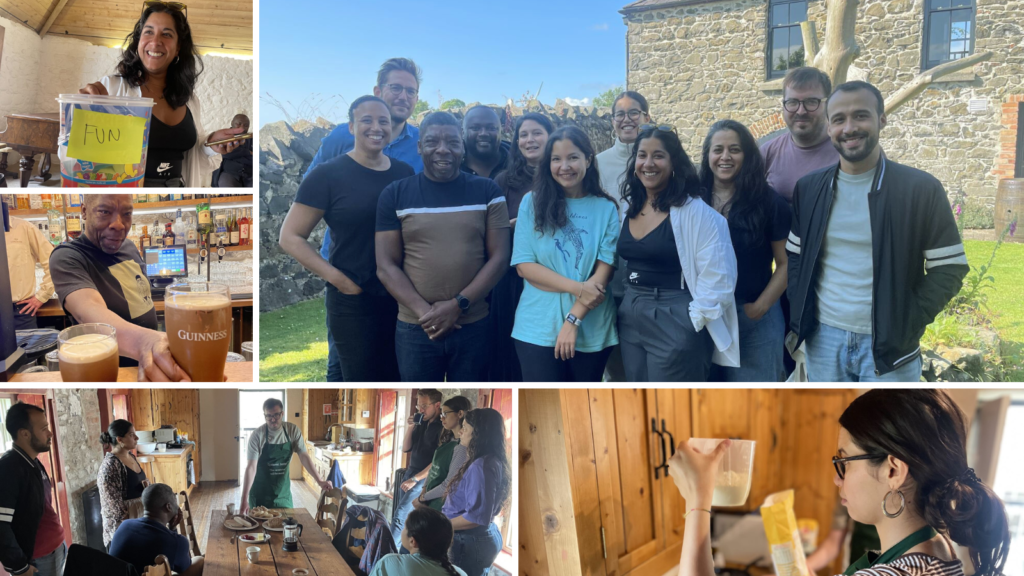 A montage of pictures of the Systemic Justice team during the summer retreat
